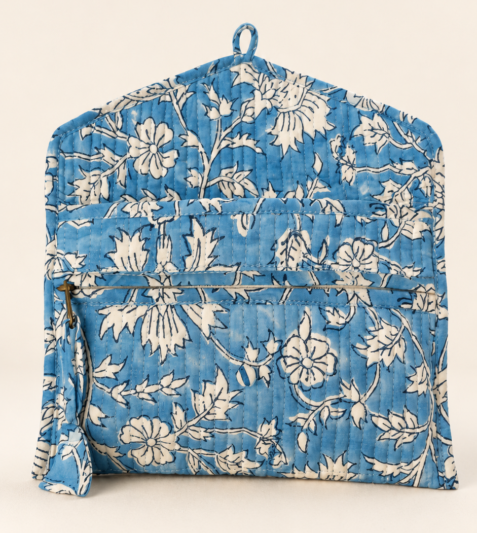 Blue Floral Wallet