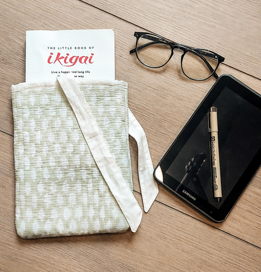 Sage green buti block printed sleeve